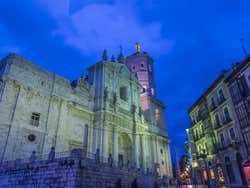 Catedral de Valladolid iluminada
