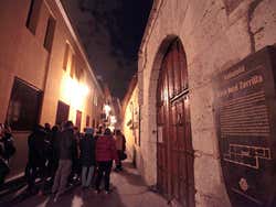 Casa de José Zorrilla al anochecer